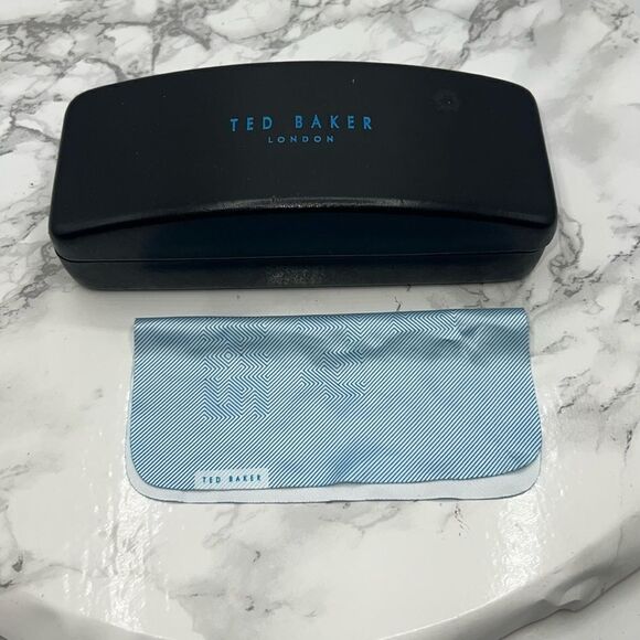 TED BAKER Black Eyeglass Case and Cloth - Picture 1 of 5